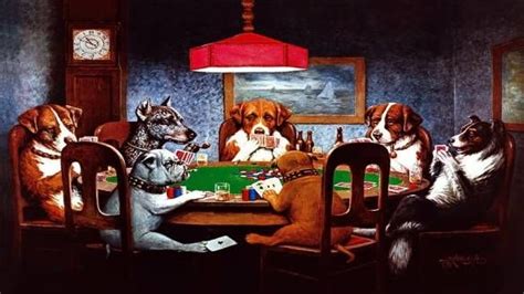quadro cachorros jogando poker|Cães jogando pôquer – Wikipédia, a enciclopédia livre.